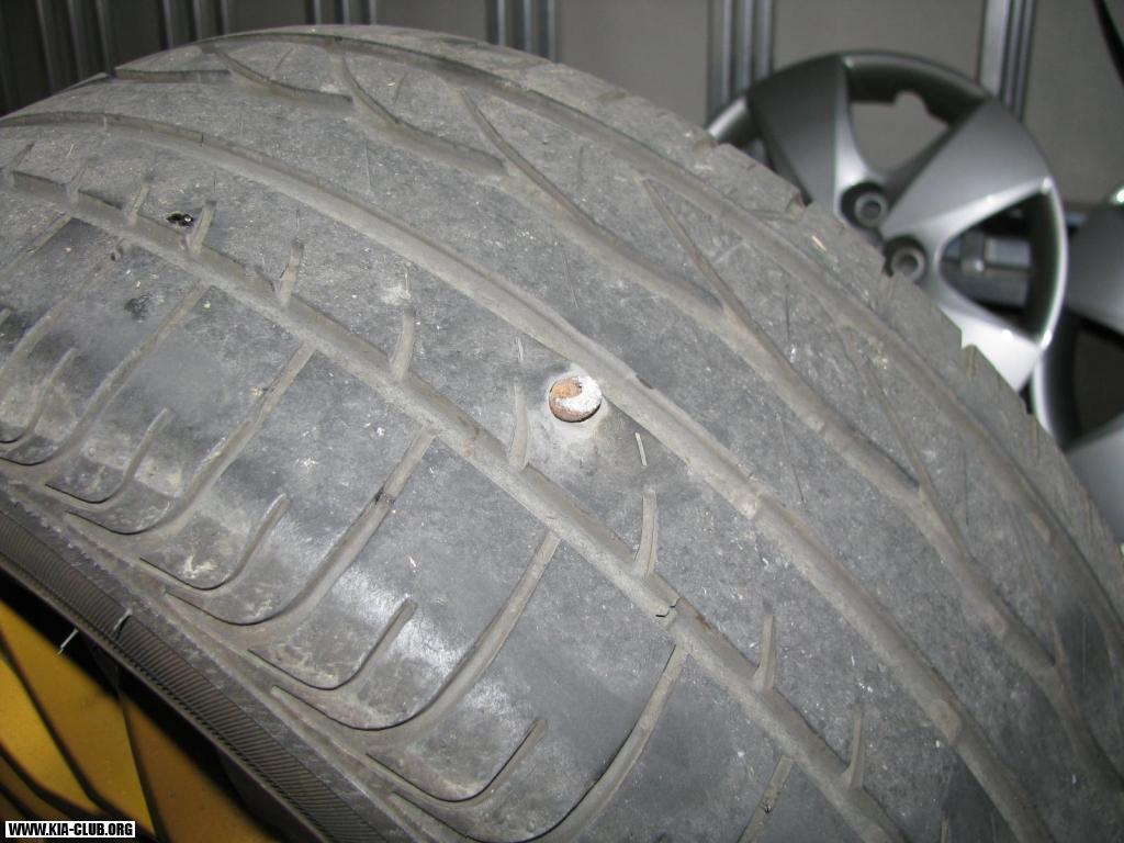 Defekt pneu
