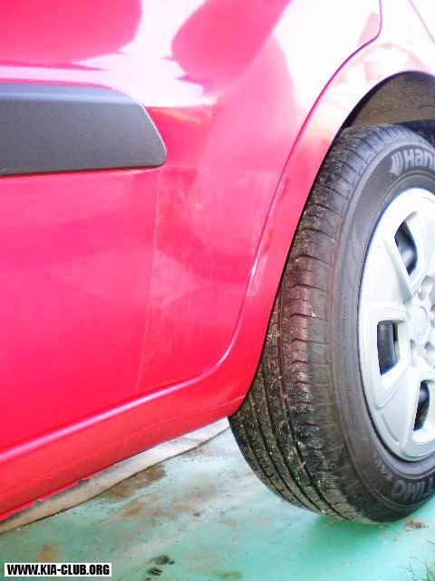 Fólia na zadných dverách KIA SOUL