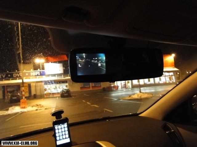 LCD Barevná obrazovka ve zpětném zrcátku