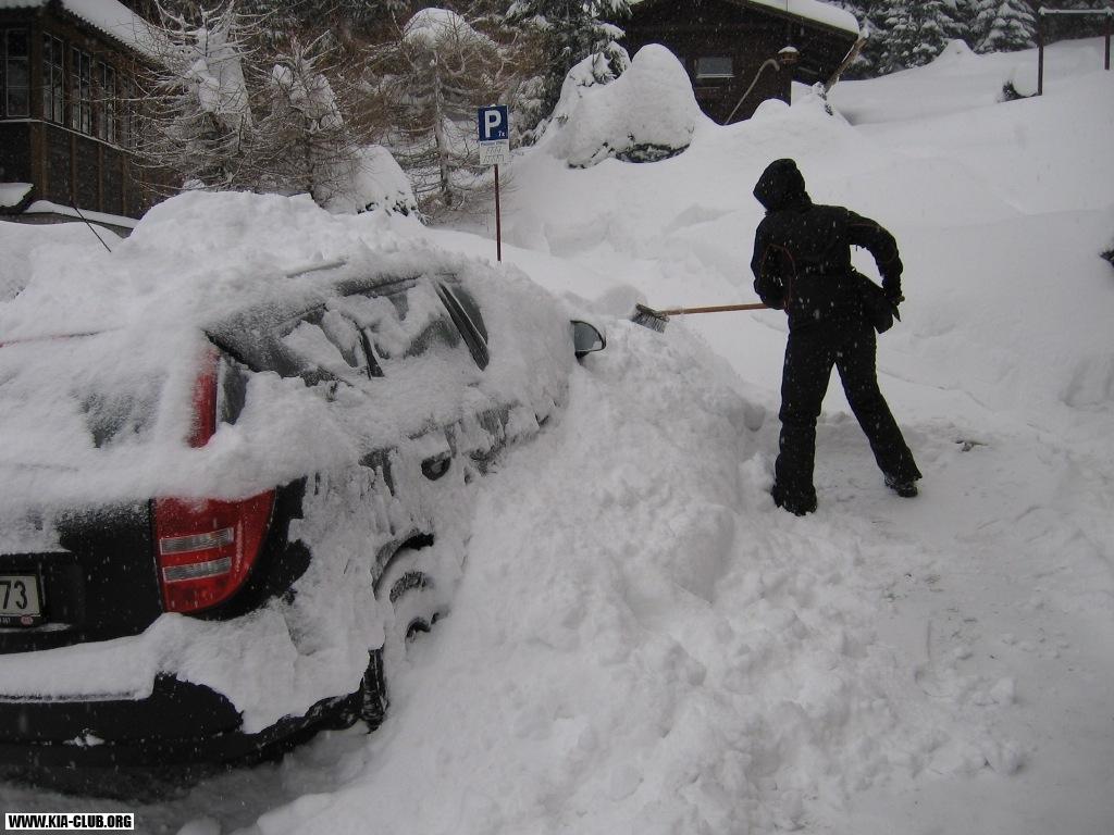 Výherkyně - markytanka - soutěže o nejlepší zimní foto vozu KIA za rok 2009