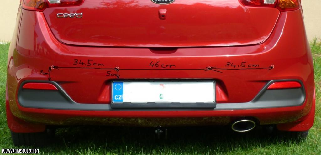 Ceed 2014 zadní parkovací senzory