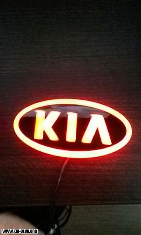 3D led logo na kufor